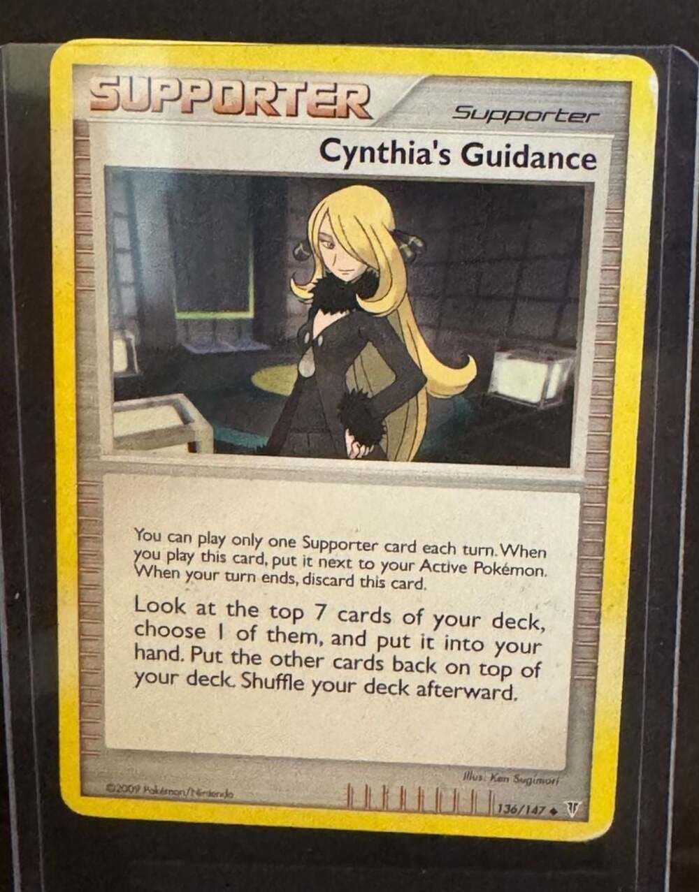 2009 Pokemon Platinum Supreme Victors Cynthia's Guidance 136/147 Uncommon Tradin